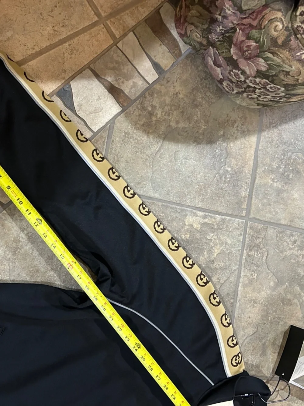 Men’s Gucci GG Ribbon Oversized Technical Jersey Track Jacket.  Size XL.